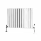 Alt Tag Template: Buy Traderad Flat Tube Steel White Horizontal Designer Radiator 600mm H x 820mm W Double Panel - Central Heating by TradeRad for only £175.07 in Autumn Sale, Radiators, Designer Radiators, Horizontal Designer Radiators, Traderad Flat Tube Radiators, White Horizontal Designer Radiators at Main Website Store, Main Website. Shop Now
