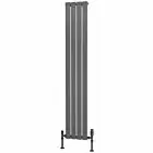 Alt Tag Template: Buy Traderad Flat Tube Steel Anthracite Vertical Designer Radiator 1600mm H x 280mm W Single Panel - Central Heating by TradeRad for only £123.73 in Autumn Sale, Radiators, Designer Radiators, Vertical Designer Radiators, Traderad Flat Tube Radiators, Anthracite Vertical Designer Radiators at Main Website Store, Main Website. Shop Now