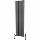Alt Tag Template: Buy Traderad Flat Tube Steel Anthracite Vertical Designer Radiator 1600mm H x 412mm W Double Panel - Central Heating by TradeRad for only £205.16 in Autumn Sale, Radiators, Designer Radiators, Vertical Designer Radiators, Traderad Flat Tube Radiators, Anthracite Vertical Designer Radiators at Main Website Store, Main Website. Shop Now