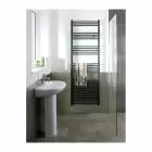 Alt Tag Template: Buy Eastbrook Wendover Straight Steel Matt Anthracite Heated Towel Rail 600mm H x 400mm W Dual Fuel - Thermostatic by Eastbrook for only £210.66 in Eastbrook Co., Dual Fuel Thermostatic Towel Rails at Main Website Store, Main Website. Shop Now