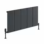 Alt Tag Template: Buy Reina Larga Anthracite Aluminium Horizontal Designer Radiator 600mm H x 1016mm W, Electric Only - Standard by Reina for only £449.44 in Shop By Brand, Radiators, Electric Radiators, Reina, Electric Standard Radiators, Electric Standard Radiators Horizontal at Main Website Store, Main Website. Shop Now