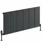 Alt Tag Template: Buy Reina Larga Anthracite Aluminium Horizontal Designer Radiator 600mm H x 1220mm W, Dual Fuel - Standard by Reina for only £536.40 in Shop By Brand, Radiators, Dual Fuel Radiators, Reina, Dual Fuel Standard Radiators, Dual Fuel Standard Horizontal Radiators at Main Website Store, Main Website. Shop Now