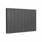 Alt Tag Template: Buy Reina Casina Aluminium Anthracite Double Panel Horizontal Designer Radiator 600mm H x 850mm W - Electric Only - Thermostatic by Reina for only £576.16 in Reina, Electric Thermostatic Horizontal Radiators at Main Website Store, Main Website. Shop Now