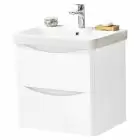 Alt Tag Template: Buy Kartell Wall Mounted 600mm x 460mm 2 Drawer Cabinet with Ceramic Basin, White by Kartell for only £476.27 in Suites, Furniture, Toilets and Basin Suites, Bathroom Cabinets & Storage, Kartell UK, Basins, Kartell UK Bathrooms, Modern Bathroom Cabinets, Kartell UK - Toilets, Kartell UK Baths at Main Website Store, Main Website. Shop Now