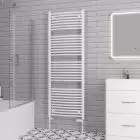 Alt Tag Template: Buy Eastbrook Biava Multirail Steel White Curved Heated Towel Rail 1720mm H x 600mm W Electric Only - Standard by Eastbrook for only £302.78 in Eastbrook Co., Electric Standard Ladder Towel Rails, Curved White Electric Heated Towel Rails at Main Website Store, Main Website. Shop Now