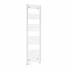 Alt Tag Template: Buy Reina Capo White Vertical Straight Heated Towel Rail 1800mm H x 400mm W, Dual Fuel - Thermostatic by Reina for only £218.21 in Towel Rails, Reina, Reina Heated Towel Rails at Main Website Store, Main Website. Shop Now