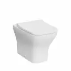 Alt Tag Template: Buy Kartell K-Vit Eklipse Square Rimless Btw Wc Pan with Soft Close Seat, White by Kartell for only £214.00 in Bathroom Accessories, Kartell UK, Toilets, Kartell UK Bathrooms, Toilet Seats, Close Coupled Toilets, Kartell UK - Toilets at Main Website Store, Main Website. Shop Now