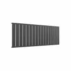 Alt Tag Template: Buy Reina Flat Steel Anthracite Double Panel Horizontal Designer Radiator 600mm H x 1254mm W, Electric Only - Standard by Reina for only £444.98 in Shop By Brand, Radiators, Electric Radiators, Reina, Electric Standard Radiators, Electric Standard Radiators Horizontal at Main Website Store, Main Website. Shop Now