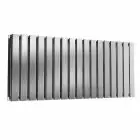 Alt Tag Template: Buy Reina Flox Stainless Steel Brushed Double Panel Horizontal Radiator 600mm H x 1003mm W, Dual Fuel - Thermostatic by Reina for only £814.15 in Shop By Brand, Radiators, Dual Fuel Radiators, Reina, Dual Fuel Thermostatic Radiators, Dual Fuel Thermostatic Horizontal Radiators at Main Website Store, Main Website. Shop Now