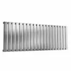 Alt Tag Template: Buy Reina Flox Brushed Single Panel Stainless Steel Horizontal Radiator 600mm H x 413mm W - Dual Fuel - Thermostatic by Reina for only £586.64 in Shop By Brand, Radiators, Dual Fuel Radiators, Reina, Dual Fuel Thermostatic Radiators, Dual Fuel Thermostatic Horizontal Radiators at Main Website Store, Main Website. Shop Now