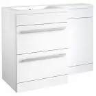 Alt Tag Template: Buy Kartell Matrix 2 Drawer L-Shaped 1100mm LH Furniture Pack with Cistern, White Gloss by Kartell for only £574.22 in Furniture, Basins, Kartell UK, Bathroom Cabinets & Storage, Kartell UK Bathrooms, Modern Bathroom Cabinets, Modern Toilet & Basin Sets at Main Website Store, Main Website. Shop Now