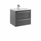 Alt Tag Template: Buy Kartell Wall Mounted Cabinet with Ceramic Basin 600mm x 450mm, Storm Grey Gloss by Kartell for only £332.16 in Suites, Furniture, Bathroom Cabinets & Storage, WC & Basin Complete Units, Kartell UK, Basins, Modern WC & Basin Units, Kartell UK Bathrooms, Modern Bathroom Cabinets, Kartell UK Baths at Main Website Store, Main Website. Shop Now