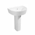 Alt Tag Template: Buy Kartell K-Vit Genoa Round 550mm 1TH Basin with Full Pedestal, White Finish by Kartell for only £164.00 in Suites, Basins, Bathroom Accessories, Kartell UK, Toilets and Basin Suites, Kartell UK Bathrooms, Pedestal Basins, Kartell UK Baths, Kartell UK - Toilets at Main Website Store, Main Website. Shop Now