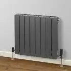 Alt Tag Template: Buy Rads 2 Rails Holborn 97 Horizontal 4 Section Aluminium Radiator 657mm H x 340mm W, Volcanic Finish by RADS 2 RAILS for only £190.96 in clearance-last-chance-grab at Main Website Store, Main Website. Shop Now