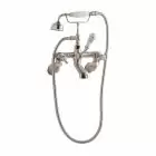 Alt Tag Template: Buy BC Designs Victrion Crosshead Brass Wall Mounted Bath Shower Mixer Tap, Brushed Nickel Finish by BC Designs for only £561.34 in Taps & Wastes, Shop By Brand, Bath Taps, BC Designs, BC Designs Taps, Wall Mounted Bath Taps, Bath Shower Mixers at Main Website Store, Main Website. Shop Now