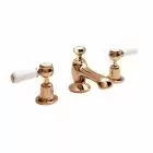 Alt Tag Template: Buy BC Designs Victrion Copper Lever 3 Hole Traditional Brass Basin Mixer Tap by BC Designs for only £320.00 in Taps & Wastes, Shop By Brand, Basin Taps, BC Designs, BC Designs Taps, Basin Mixers Taps at Main Website Store, Main Website. Shop Now
