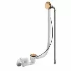 Alt Tag Template: Buy BC Designs Overflow Brass Bath Filler with Trap and Push Down Waste, Brushed Chrome by BC Designs for only £474.00 in Bath Accessories, Bath Accessories, BC Designs, BC Designs Wastes & Accessories at Main Website Store, Main Website. Shop Now