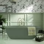 Alt Tag Template: Buy BC Designs Omnia Cian Solid Surface Freestanding Bath 1615mm x 760mm, Khaki Green by BC Designs for only £2,560.66 in Shop By Brand, Baths, BC Designs, Free Standing Baths, BC Designs Baths, Modern Freestanding Baths, Bc Designs Freestanding Baths at Main Website Store, Main Website. Shop Now