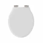 Alt Tag Template: Buy BC Designs VCTS005BN Victrion Matt White Soft Close Toilet Seat, Brushed Nickel Hinges by BC Designs for only £197.34 in Shop By Brand, Bathroom Accessories, Toilet Accessories, BC Designs, Toilet Seats, BC Designs Wastes & Accessories, Toilet Seats at Main Website Store, Main Website. Shop Now