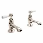 Alt Tag Template: Buy BC Designs Victrion Deck Mounted Brass Lever Bath Pillar Taps, Nickel Finish by BC Designs for only £219.34 in Taps & Wastes, Shop By Brand, Bath Taps, BC Designs, BC Designs Taps, Bath Tap Pairs at Main Website Store, Main Website. Shop Now