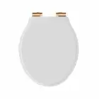 Alt Tag Template: Buy BC Designs VCTS005CO Victrion Matt White Soft Close Toilet Seat, Copper Hinges by BC Designs for only £197.34 in Shop By Brand, Bathroom Accessories, Toilet Accessories, BC Designs, Toilet Seats, BC Designs Wastes & Accessories, Toilet Seats at Main Website Store, Main Website. Shop Now