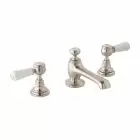 Alt Tag Template: Buy BC Designs Victrion Brushed Nickel Lever 3 Hole Traditional Brass Basin Mixer Tap by BC Designs for only £320.00 in Taps & Wastes, Shop By Brand, Basin Taps, BC Designs, BC Designs Taps, Basin Mixers Taps at Main Website Store, Main Website. Shop Now