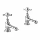 Alt Tag Template: Buy BC Designs Brass Victrion Crosshead Deck Mounted Basin Pillar Taps, Brushed Chrome by BC Designs for only £169.34 in Taps & Wastes, Shop By Brand, Basin Taps, BC Designs, BC Designs Taps, Basin Tap Pairs at Main Website Store, Main Website. Shop Now