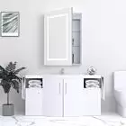 Alt Tag Template: Buy Kartell Reflections Frame LED Mirror Cabinet 700mm H x 500mm W by Kartell for only £260.50 in Bathroom Cabinets & Storage, Modern Bathroom Cabinets at Main Website Store, Main Website. Shop Now