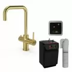 Alt Tag Template: Buy Ellsi 4 in 1 Instant Boiling Hot Water Kitchen Sink Mixer Tap, Brushed Brass Finish by Ellsi for only £475.20 in Kitchen, Kitchen Taps, ELLSI Designer Sinks & Taps, ELLSI Hot Water Taps, Instant boiling water tap at Main Website Store, Main Website. Shop Now