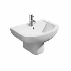 Alt Tag Template: Buy Kartell 550MM Studio Round Single Tap Hole with Semi Pedestal Basin, White by Kartell for only £134.00 in Suites, Basins, Bathroom Accessories, Kartell UK, Toilets and Basin Suites, Kartell UK Bathrooms, Semi-Pedestal Basins, Kartell UK Baths, Kartell UK - Toilets at Main Website Store, Main Website. Shop Now