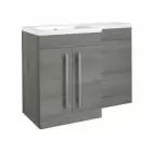 Alt Tag Template: Buy Kartell Matrix 2 Door L-Shaped 1100mm LH Furniture Pack with Cistern, Storm Grey by Kartell for only £524.54 in Furniture, Suites, Bathroom Accessories, Kartell UK, Bathroom Vanity Units, Bathroom Cabinets & Storage, Toilet Cisterns, Modern Vanity Units, Modern Bathroom Cabinets at Main Website Store, Main Website. Shop Now