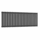 Alt Tag Template: Buy Reina Neva Steel Anthracite Single Panel Horizontal Designer Radiator 550mm H x 1416mm W - Dual Fuel - Thermostatic by Reina for only £392.18 in Shop By Brand, Radiators, Dual Fuel Radiators, Reina, Dual Fuel Thermostatic Radiators, Dual Fuel Thermostatic Horizontal Radiators at Main Website Store, Main Website. Shop Now