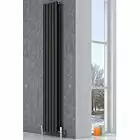 Alt Tag Template: Buy Reina Neva Steel Anthracite Vertical Designer Radiator 1500mm H x 472mm W Double Panel by Reina for only £293.14 in 4000 to 4500 BTUs Radiators, Reina Designer Radiators at Main Website Store, Main Website. Shop Now