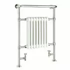 Alt Tag Template: Buy Reina Victoria Steel White/Chrome Radiator Heated Towel Rail 960mm H x 675mm W, Electric Only - Standard by Reina for only £349.00 in Towel Rails, Reina, Designer Heated Towel Rails, White Designer Heated Towel Rails, Reina Heated Towel Rails at Main Website Store, Main Website. Shop Now