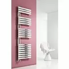 Alt Tag Template: Buy Reina Scalo Polished Stainless Steel Designer Heated Towel Rail 1120mm H x 500mm W Central Heating by Reina for only £465.00 in Autumn Sale, January Sale at Main Website Store, Main Website. Shop Now