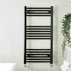 Alt Tag Template: Buy Kartell K-Rail 22mm W Steel Straight Black Plated Heated Towel Rail 1200mm H x 600mm W by Kartell for only £124.32 in Autumn Sale, Towel Rails, Kartell UK, Heated Towel Rails Ladder Style, Black Ladder Heated Towel Rails, Kartell UK Towel Rails, Black Straight Heated Towel Rails at Main Website Store, Main Website. Shop Now