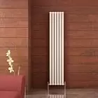 Alt Tag Template: Buy Carisa Tallis Aluminium Vertical Designer Radiator 1800mm H x 350mm W Double Panel - Textured White by Carisa for only £400.37 in Radiators, Carisa Designer Radiators, Designer Radiators, Carisa Radiators, Vertical Designer Radiators, Aluminium Vertical Designer Radiator at Main Website Store, Main Website. Shop Now